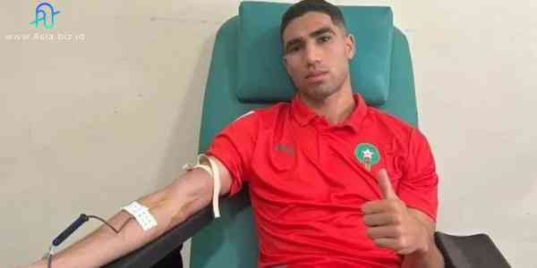 Pemain Andalan Timnas Maroko Achraf Hakimi Beri Inspirasi Lewat Donor Darah untuk Korban Gempa