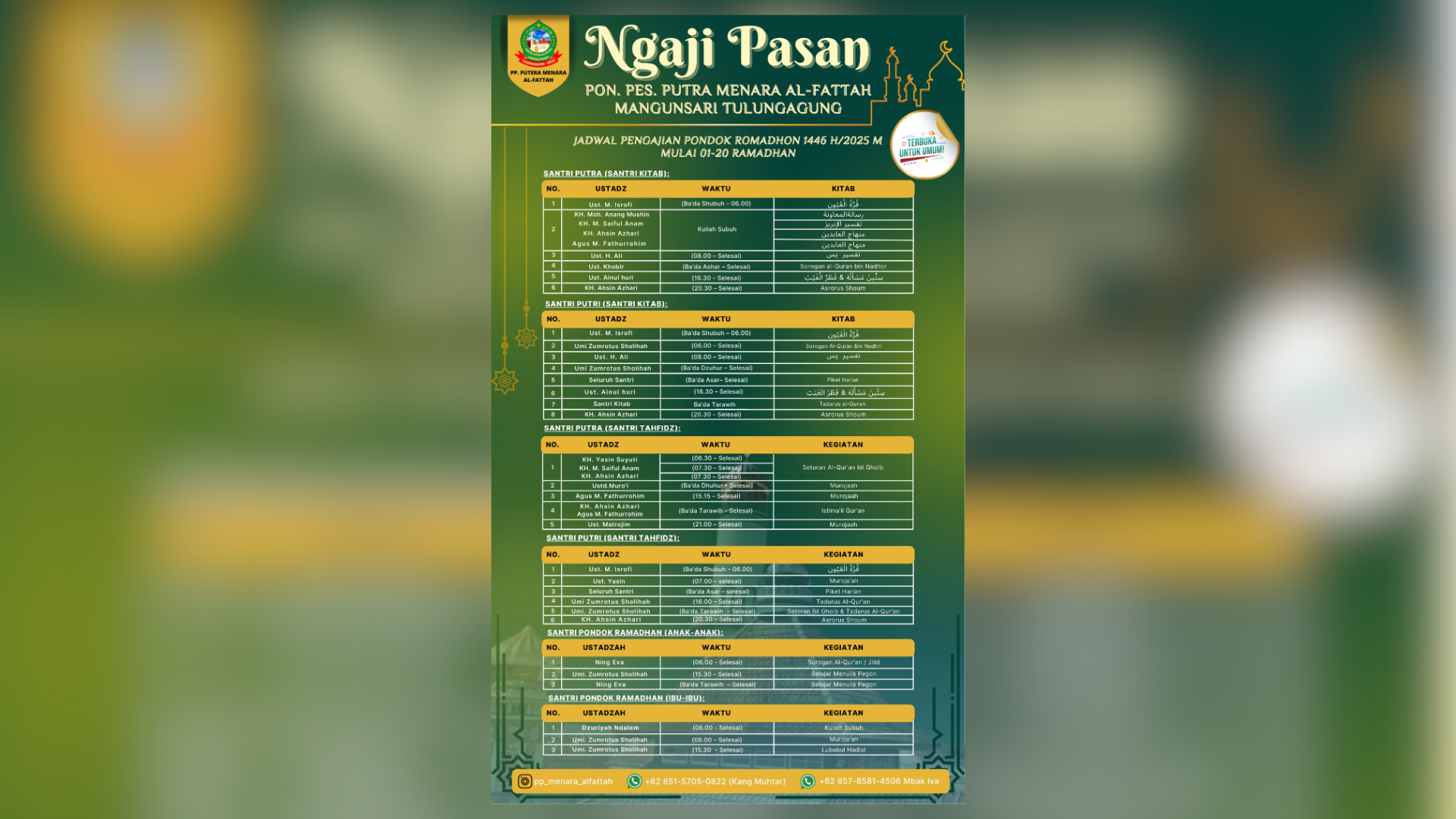 Poster Ngaji Ramadhan